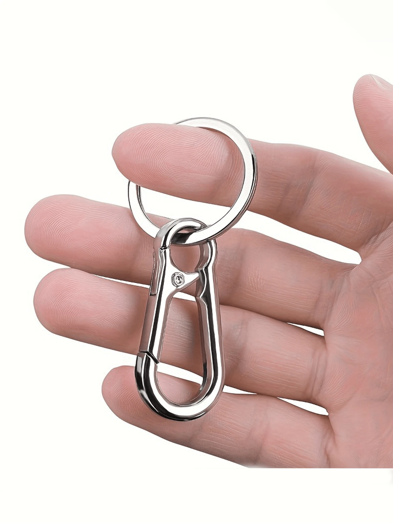 10Piece Stainless Steel GourdShaped Mountaineering Keychain A