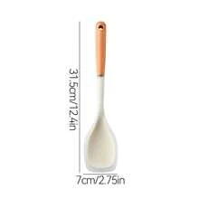 Keidason Cuchara de cocina, herramientas y utensilios de cocina, cuchara de silicona para servir, raspar y mezclar, resistente al calor y a las manchas, apta para lavavajillas - cuchara de cocina - Ver 11