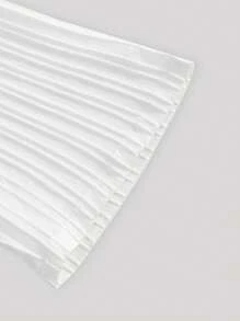 男士波浪纹条纹短袖 T 恤和裤子家居服套装 - 白色 - 查看 7