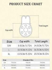 4 miếng dán núm vú, họa tiết thỏ, áo ngực nâng ngực cho nữ, áo ngực silicon tự dán không lưng, dải nâng ngực dính có thể tái sử dụng + 2 miếng dán núm vú tròn bằng silicon - Nhiều màu - Xem 8