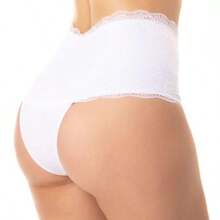 Kit Of 3 Lace Panties, High Waist, Comfort, Shaping, Tightens The Belly, Helps To Shape Postpartum - 彩色 - 查看 4