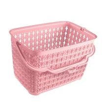 Basket Kit + 120 Clothes Pegs Reinforced Multipurpose Basket With Handle And Clips - Màu Hồng baby - Xem 4