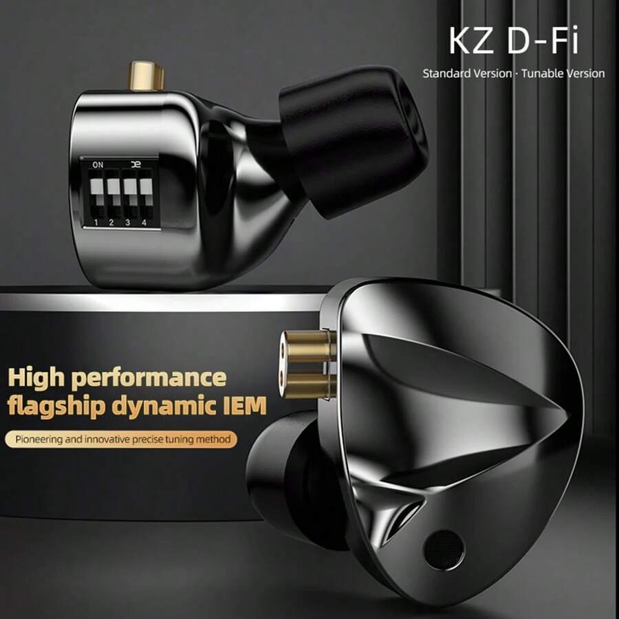 KZ KZ DFi DFi Wired Best In Ear IEMs HiFi Earphones 4 Level Tuning