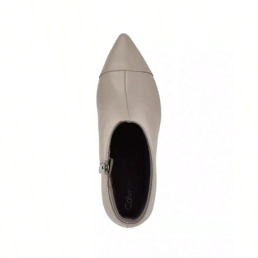 Calvin Klein Women's Gentley Py Toe Stiletto Dress Booties - 灰褐色皮革 - 查看 1