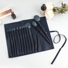 Bộ 12 cọ trang điểm kèm hộp đựng, phấn phủ, phấn mắt, kem nền, cọ che khuyết điểm, cọ mỹ phẩm đa năng lông mềm Bộ quà tặng, Bộ cọ, Bộ cọ trang điểm, Bộ cọ trang điểm, Bộ trang điểm hoàn chỉnh, Bộ cọ trang điểm, Bộ trang điểm hoàn chỉnh, Bộ cọ, Bộ cọ trang điểm, Bộ quà tặng trang điểm - Màu xanh hải quân - Xem 2