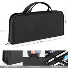 25-Teiliges BBQ Grillbesteck Tool Set aus Edelstahl, mit Grillkoffer und Grillmatte, für Gartengrillfeste, Party, Festsfeiern, Geburtstag, Camping, Geschenk