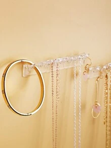 Necklace Holder, Necklace Organizer Wall Mounted With 8 Hooks, For Hanging Necklace, Jewelry, Bangles, Bracelets And Rings, Gifts For Girls And Women(3 Packs) Back To School