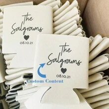 20 Peças Manga de Bebida Resfriadora Personalizável para Noiva, Isolante de Bebida de Espuma Impressa, Presente de Resfriador para o Dia dos Pais, Presente de Agradecimento de Casamento, Multifuncional, Ornamental, Requintado, Estiloso, de Alta Qualidade, Colorido, Moderno, Personalizado, Único, Presentes Ideais para Ele, Presentes Ideais para Ela, Namorado, Pai, Namorada, Mãe, Família, Amigos, Sala de Chá, Casa, Jardim, Escritório, Para Aniversários, Para o Dia dos Namorados, Para o Dia das Mães, Para Aniversários, Para o Dia dos Pais, Para Formatura, Para Casamentos, Para Inauguração da Casa, Essenciais de Cozinha, Lembrancinhas de Despedida de Solteira - Multicolorido - Visão 1