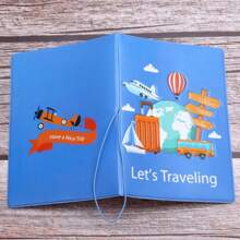 Personalized Customized Passport Holder For Traveling Around The World, Passport Holder With Customized Name, Multi-Functional Passport Document Holder, Ticket Storage Holder, Travel Document Bag, Gift For Classmates And Friends, Christmas Gift