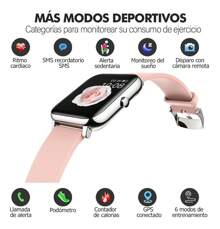 Reloj Inteligente P22 Deportivo Con Bluetooth Smartwatch Rosa - Rosa - Ver 2