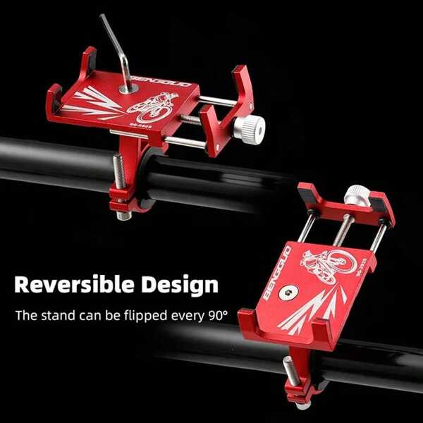 Support de téléphone vélo en alliage d'aluminium 4 griffes, support de téléphone vélo antichoc et antidérapant pour équipement de navigation VTT