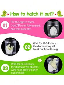5/10/20 Colorful Rain Flower Mini Hatched Dinosaur Eggs, Dinosaur Party Favorite Birthday Supplies, Classroom Carnival Prizes, Loose Pinata Fillings, Novel Dinosaurs Growing In Water For 14+Year Olds
