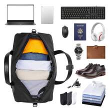 The Ultimate Waterproof Travel Duffel Bag - Spacious And Stylish Weekend Travel Bag, Unisex, Perfect For Gym, Yoga And Vacation - Comes With A Toiletry Bag, Shoe Cabinet And Waterproof Wet Bag