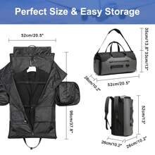The Ultimate Waterproof Travel Duffel Bag - Spacious And Stylish Weekend Travel Bag, Unisex, Perfect For Gym, Yoga And Vacation - Comes With A Toiletry Bag, Shoe Cabinet And Waterproof Wet Bag