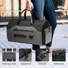 The Ultimate Waterproof Travel Duffel Bag - Spacious And Stylish Weekend Travel Bag, Unisex, Perfect For Gym, Yoga And Vacation - Comes With A Toiletry Bag, Shoe Cabinet And Waterproof Wet Bag