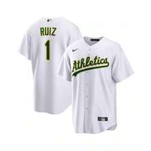 Nike Men's Esteury Ruiz White Oakland Athletics Home Replica Jersey - White - View 2