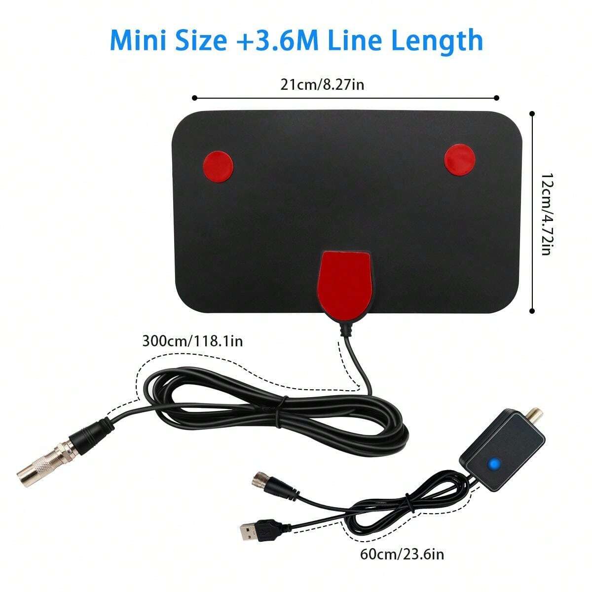 European & US CrossBorder Indoor Digital TV Antenna HDTVT2 Mini TV