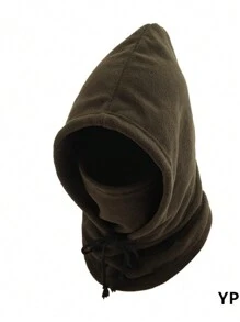 1pc Polyester Fleece Adjustable Beanie, Windproof Neck Warmer Scarf Gaiter For Outdoor In Autumn/Winter, Solid Color - One Piece Warm Hat, Neck Protector, All-in-one Pullover Hat - View 14