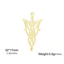 1 件不锈钢复古蝴蝶吊坠，可制作耳环、项链、钥匙扣、珠宝 DIY、送给朋友的礼物 - 復古系列 - 查看 7