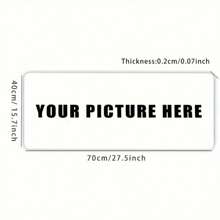 1pc Customizable Large Mouse Pad With Non Slip Rubber Base - Personalized Office Desk Pad, Office Decoration, Suitable For DIY Gifts For Boyfriends/Girlfriends, Birthdays And Anniversaries, With PET, Couple Or Family Photos - Rubber Material Back To School,Multi-Functional,Ornamental,Reusable,Modern,Colorful,Cute,Vintage,Cartoon,Kawaii,Custom,Personalized,Unique,Customized,Workers,Clients,Students,For Business/Work/Office,For School