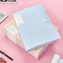 1 件 A4 尺寸透明多层文件夹文件整理器、学生试卷存储、合同/文件夹 - 彩色 - 查看 3