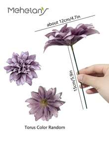 5 bông hoa lụa thược dược nhân tạo 12cm 4,7 inch dùng để trang trí nhà cửa, hoa cưới, trang trí phòng cưới, hoa tiệc cô dâu, quà tặng cho cặp đôi ngày lễ tình nhân, trang trí lễ cưới hoặc sự kiện - Nhiều màu - Xem 4