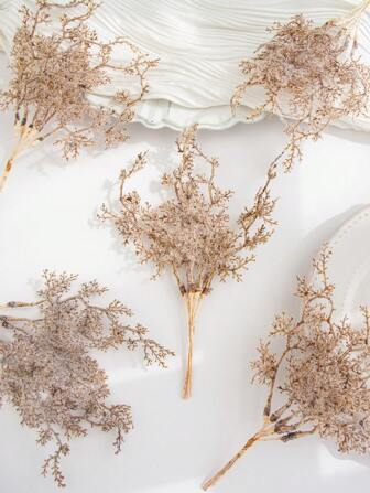 1 Bundle (6 Heads) Of Artificial Plant Coral Grass Leaves Decoration Fake Plants Room Decor Fall Decor Fake Flowers Plants Garden Autumn Decor Centerpieces DIY Floral Wreath Material, Candy Box Accessories, Home Wedding Decoration, Bride Wrist Flower, Chest Flower, Head Flower Material, Valentine's Day Gift, New Year Decoration, Birthday Party, Cake Accessories, Valentine Day, Gift Gifts Graduation