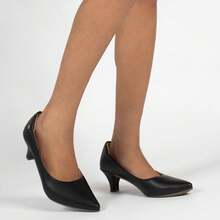 Women's Pumps Thin Heel Fashion Formal Shoes Promotion - 黑色 - 查看 2