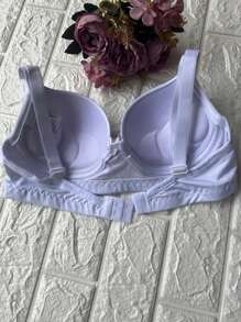 Reinforced Single Bra With Smooth Cup And Adjustable Straps Premium Direct From The Factory - 白色 - 查看 4