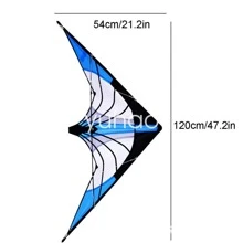 Three-Colour Stunt Kite Outdoor Sports Professional Dual Line Large Delta Kite