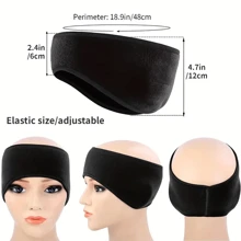 1pc Winter Fleece Ear Warmer Headband, Earmuffs For Cold Weather, Keeps Ears Warm, Suitable For Skiing, Running, Cycling Winter Accessories