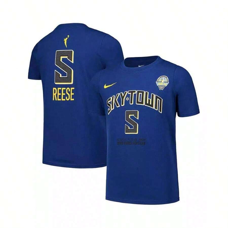 Nike Big Boys And Girls Angel Reese Blue Chicago Sky Draft Rebel Edin