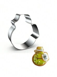 1 Khuôn cắt bánh quy bằng thép không gỉ - Họa tiết cú mèo lâu đài ma thuật, dùng để làm bánh/bánh quy DIY - cắt cookie - Xem 9