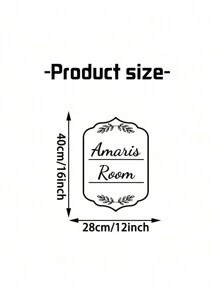 1pc,Custom Door Stickers - Personalized Door Stickers - Custom Decals - Room Door Decals, Valentine Day, Valentine Day Decor Gifts Birthday Graduation,Graphic Print - Black - View 3