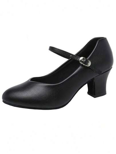 畅销女士黑色弗拉门戈舞鞋拉丁萨尔萨探戈舞鞋女孩高跟交谊舞鞋女士训练舞鞋