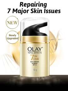 Olay 7 合 1 紧致日霜，紧致肌肤，防御紫外线，淡化老年斑，保湿，亮白，1 件 50 克 1.75 盎司，SPF 15，防晒级别，乳霜质地，易于吸收 - 日霜 - 查看 4