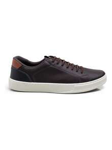 Men's Ultra Comfort Slip On Sneakers With Belt And Wallet - 鏽棕色 - 查看 5