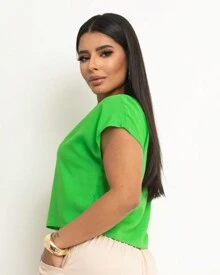 Women T-Shirts - verde menta - Ver 2