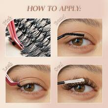 Bộ nối mi tự làm Beeutemaker Volume Lash Clusters 40D+50D D Curl Mi riêng lẻ Bộ nối mi Bộ nối mi dày 280 chiếc Mi chùm mỏng Nhíp nối mi - Nhiều màu - Xem 2