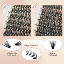 Bộ nối mi tự làm Beeutemaker Volume Lash Clusters 40D+50D D Curl Mi riêng lẻ Bộ nối mi Bộ nối mi dày 280 chiếc Mi chùm mỏng Nhíp nối mi - Nhiều màu - Xem 6