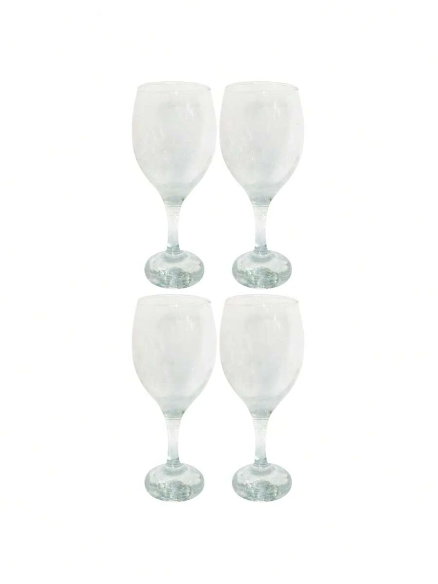 Set Of 4 Transparent Wine Glasses 410ml Glass - trắng - Xem 1