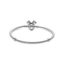 Pandora | Pulsera con cadena tipo serpiente, broche de  con circonitas cúbicas y pavé de - Plateado - Ver 1