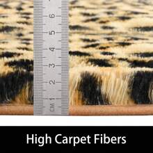Fluffy Leopard Rug, Premium Cheetah Print Rugs, Soft Comfy Carpet For Bedroom Livingroom Home Decor - 駝色 - 查看 6