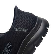 Skechers 男士休闲户外运动鞋，日常穿着休闲鞋 - 232457-BBK - 全黑色 - 查看 4