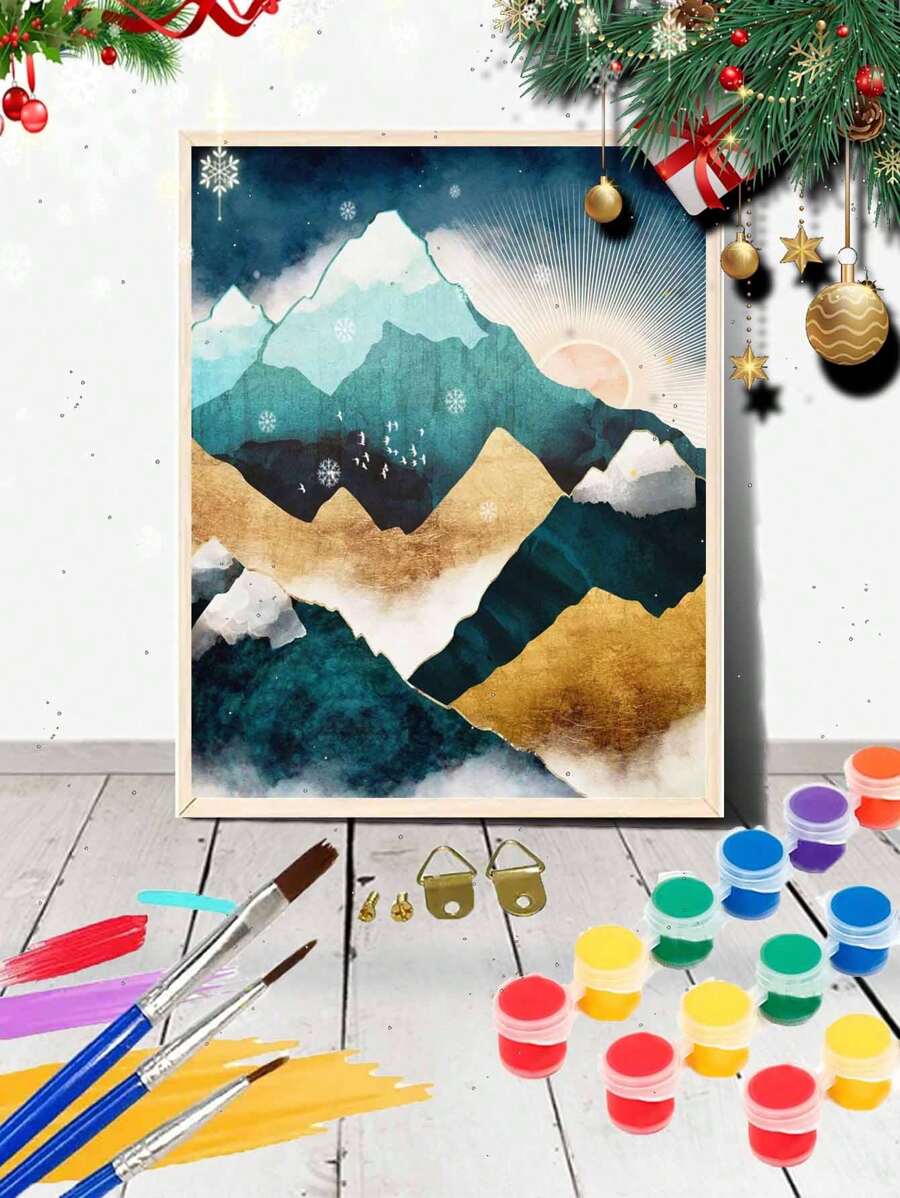 Group Mountain 2024 Easy To Use DIY Digital Oil Painting, Low Barrier
