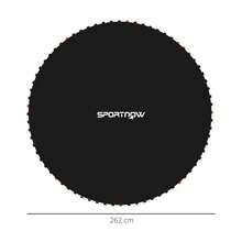 SPORTNOW Replacement Trampoline Mat With Eight Rows Of Stitching, Spring Pull Tool, 54 V-Hooks, For 10ft Trampoline, Using 14cm Springs, Trampoline Jumping Mat - Black - View 5