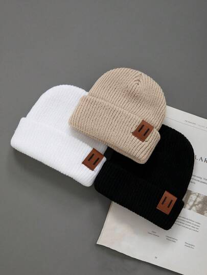 1/2/3pcs Knit Newborn Baby Hat Winter Spring Kids Beanie Cap For Girls Boys Infant Accessories Children Hats Elastic