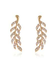 1 件 925 纯银几何方晶锆石耳钉，优雅时尚女士珠宝 - 銀色 - 查看 12