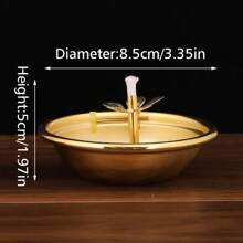 1pc Adjustable Brightness Ghee Lamp Base, Alloy Material, Suitable For Living Room, Home Desk Decor, Great Gift And Home/Room Decoration - Gold - View 14