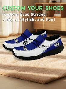 1 Pair Buffalo Baseball Name Custom Loafer Shoes, Personalized Name Loafer Shoes, Custom Name Thick Sole Loafers Of E-TPU, Personalized Loafer Shoes, Name Loafers, Personalized Loafer Shoes For Women And Men, Unique Loafer Shoes, Christmas Gift For Mom/Dad/Her/Him/Girlfriend/Boyfriend/Wife/Husband/Friend.